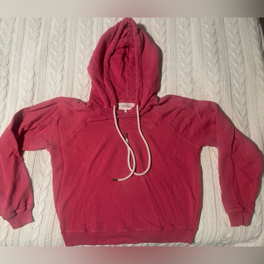 The Great shrunken hoodie, pink, size 1